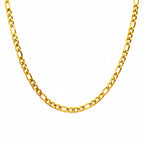 Halskette | 18K Gold - Figaro - B 3mm - L 45+5cm - Damen