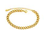 Armband | 18K Gold - Cuban - B 6mm - 17,5+5cm - Damen