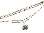 Bracelet | Silver - Layering - Pearls & Charms - L 16+3cm - Ladies
