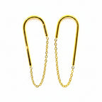 Ohrstecker | 18K Gold - Dangle - 50mm - Damen