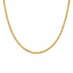 Halskette | 18K Gold - Cuban - B 3mm - L 40cm - Damen