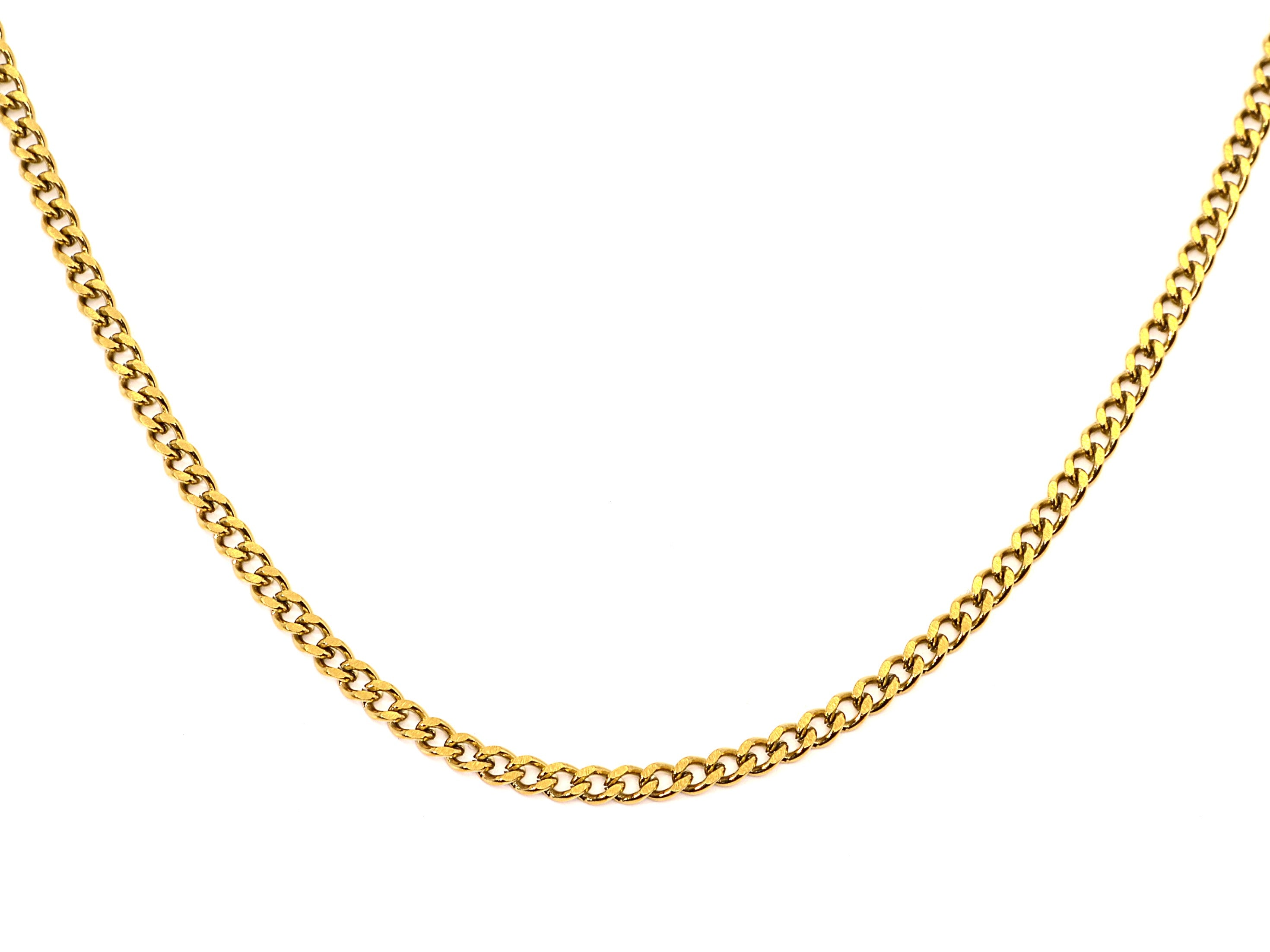 Halskette | 18K Gold - Cuban - B 3mm - L 40cm - Damen
