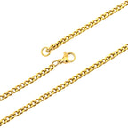 Halskette | 18K Gold - Cuban - B 3mm - L 40cm - Damen