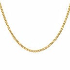 Necklace | 18K Gold - Cuban - W 3mm - L 50cm - Men