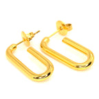 Hoop Earrings | 18K Gold - Oval - 25mm - Earrings - Women