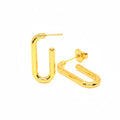 Hoop Earrings | 18K Gold - Oval - 25mm - Earrings - Women