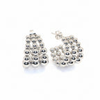 Ohrstecker | Silber - Curved Pearl-Studs - 20mm - Damen