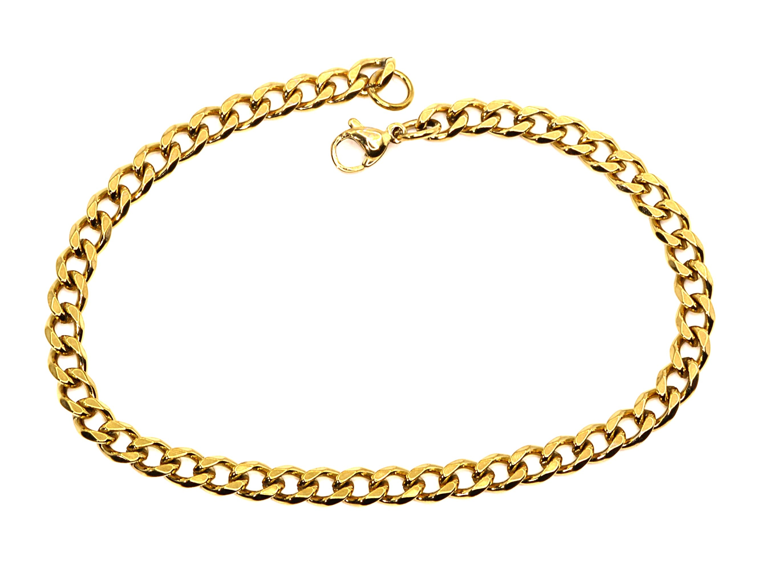 Armband - 18K Gold - Panzerkette - B 5mm - L 22cm - Herren