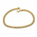 Bracelet | 18K Gold - Cuban - W 5mm - L 22cm - Men's