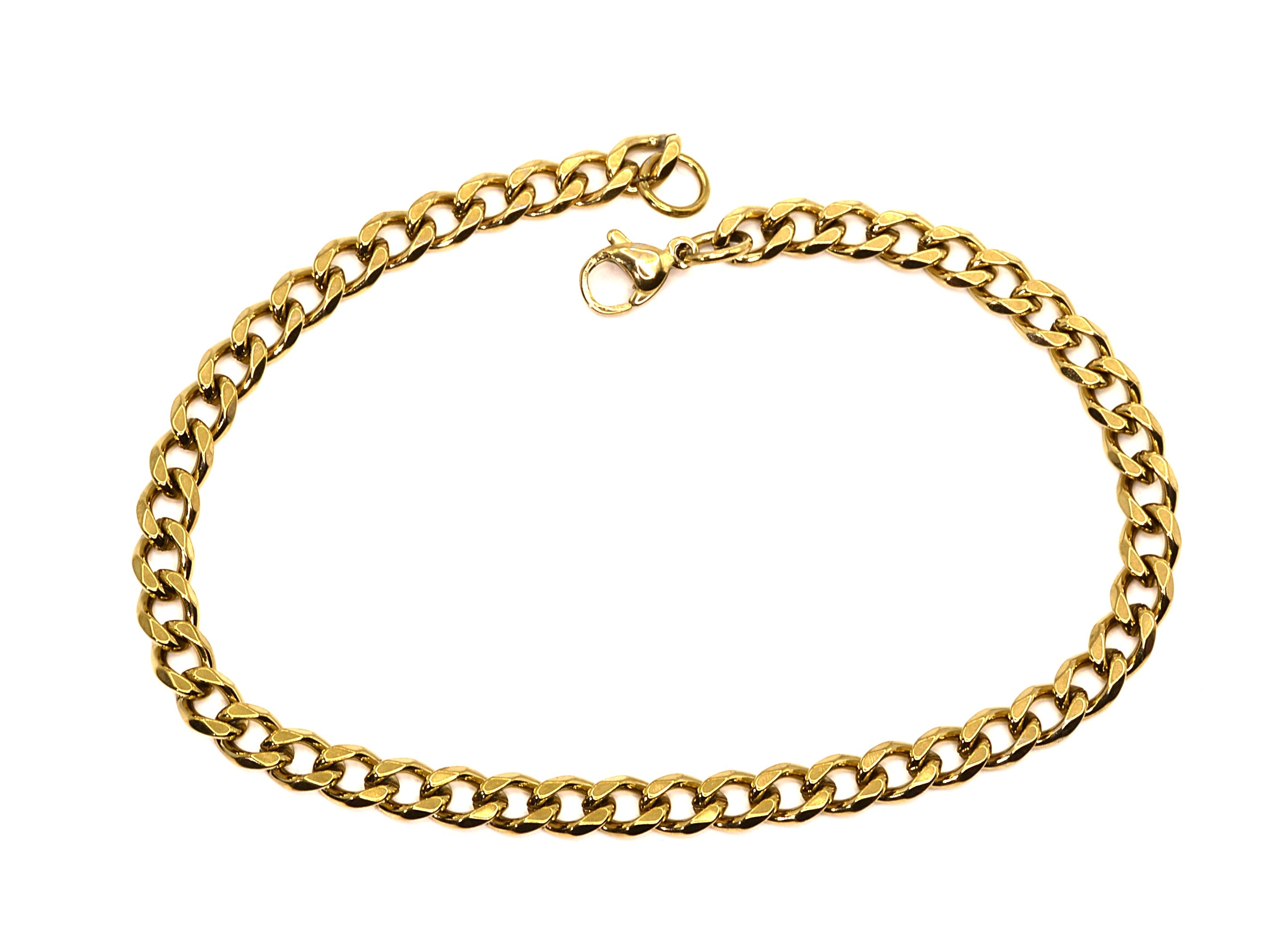 Armband - 18K Gold - Panzerkette - B 5mm - L 22cm - Herren