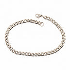 Bracelet | Silver - Cuban - W 5mm - L 22cm - Men's