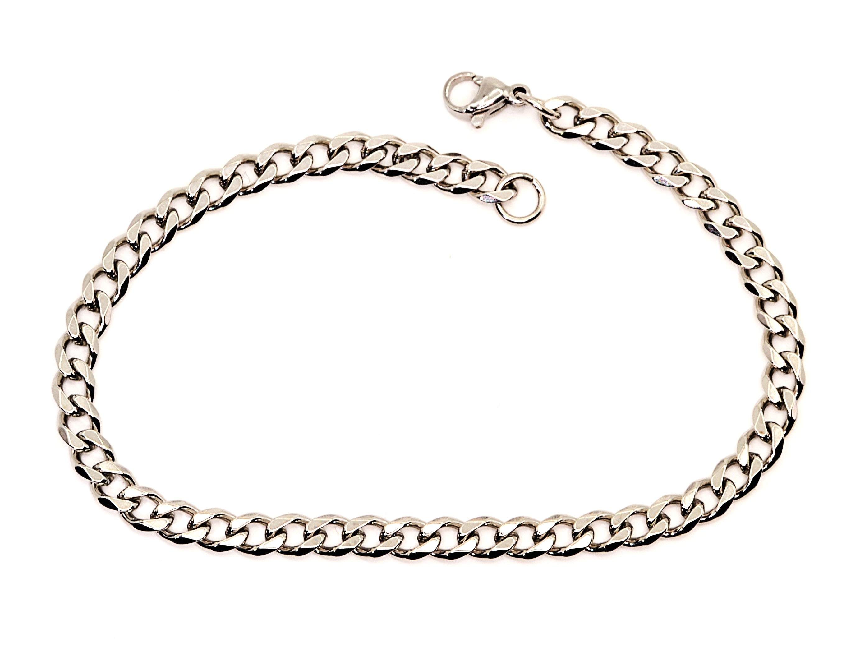 Armband - Silber - Panzerkette - B 5mm - L 22cm - Herren