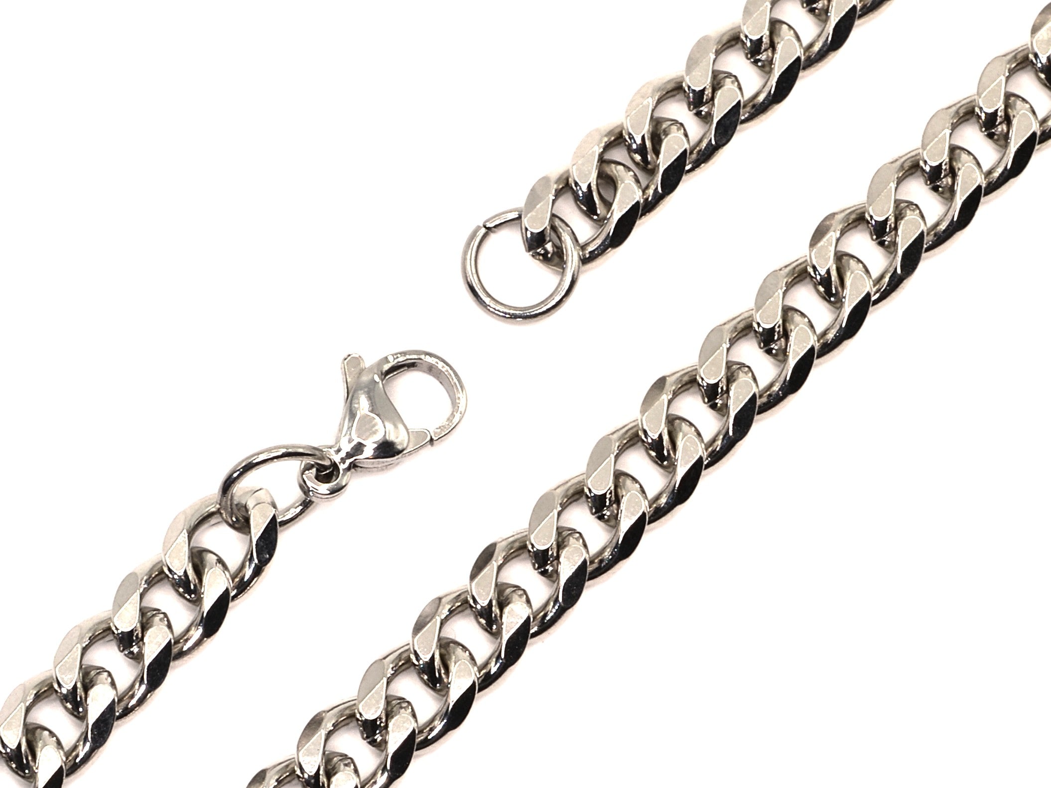 Armband - Silber - Panzerkette - B 7mm - L 22cm - Herren