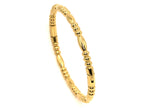 Bangle | 18K Gold - Curved-Line - Oval - W 4mm - Women's
