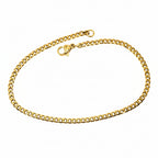Bracelet | 18K Gold - Cuban - W 3mm - L 22cm - Men's