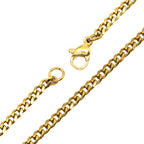 Bracelet | 18K Gold - Cuban - W 3mm - L 22cm - Men's