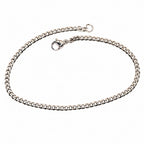Armband | Silber - Cuban - B 3mm - L 22cm - Herren