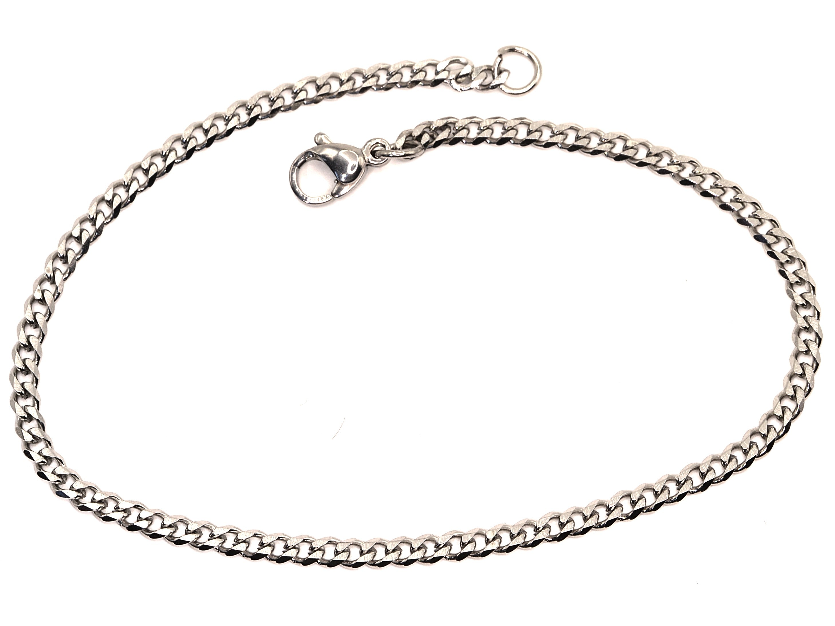 Armband - Silber - Panzerkette - B 3mm - L 22cm - Herren