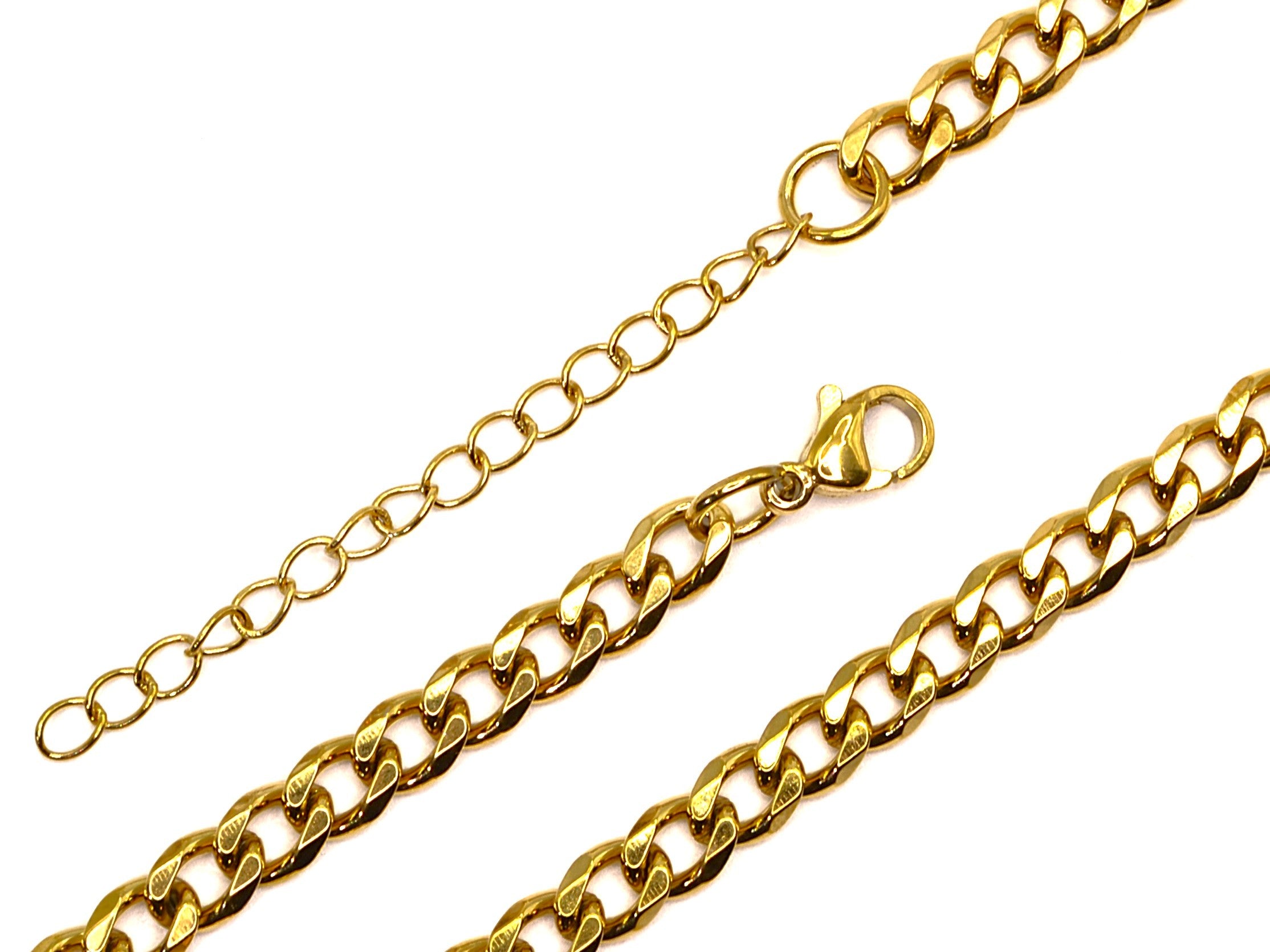 Armband - 18K Gold - Panzerkette - B 5mm - L 18+5cm - Damen