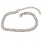 Bracelet | Silver - Cuban - W 5mm - L 18+5cm - Ladies