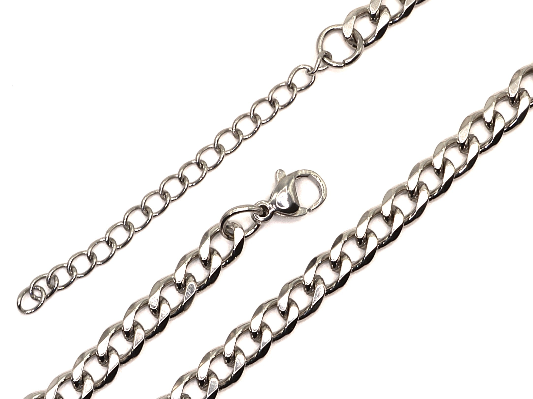 Armband - Silber - Panzerkette - B 5mm - L 18+5cm - Dame