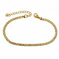 Armband | 18K Gold - Cuban - B 3mm - L 18+5cm - Damen