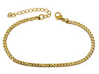 Armband | 18K Gold - Cuban - B 3mm - L 18+5cm - Damen