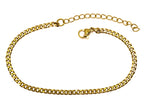Armband | 18K Gold - Cuban - B 3mm - L 18+5cm - Damen