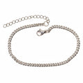 Bracelet | Silver - Cuban - W 3mm - L 18+5cm - Women's