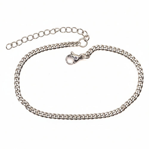 Armband | Silber - Cuban - B 3mm - L 18+5cm - Damen