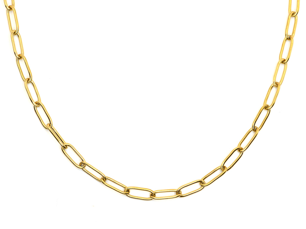 Halskette | 18K Gold - Paperclip - B 4mm - L 40+5cm - Damen