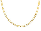 Necklace | 18K Gold - Paperclip - W 4mm - L 40+5cm - Women