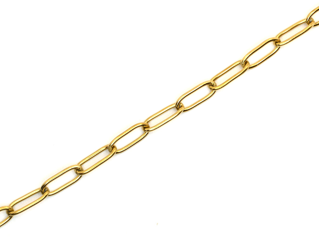 Halskette | 18K Gold - Paperclip - B 4mm - L 40+5cm - Damen