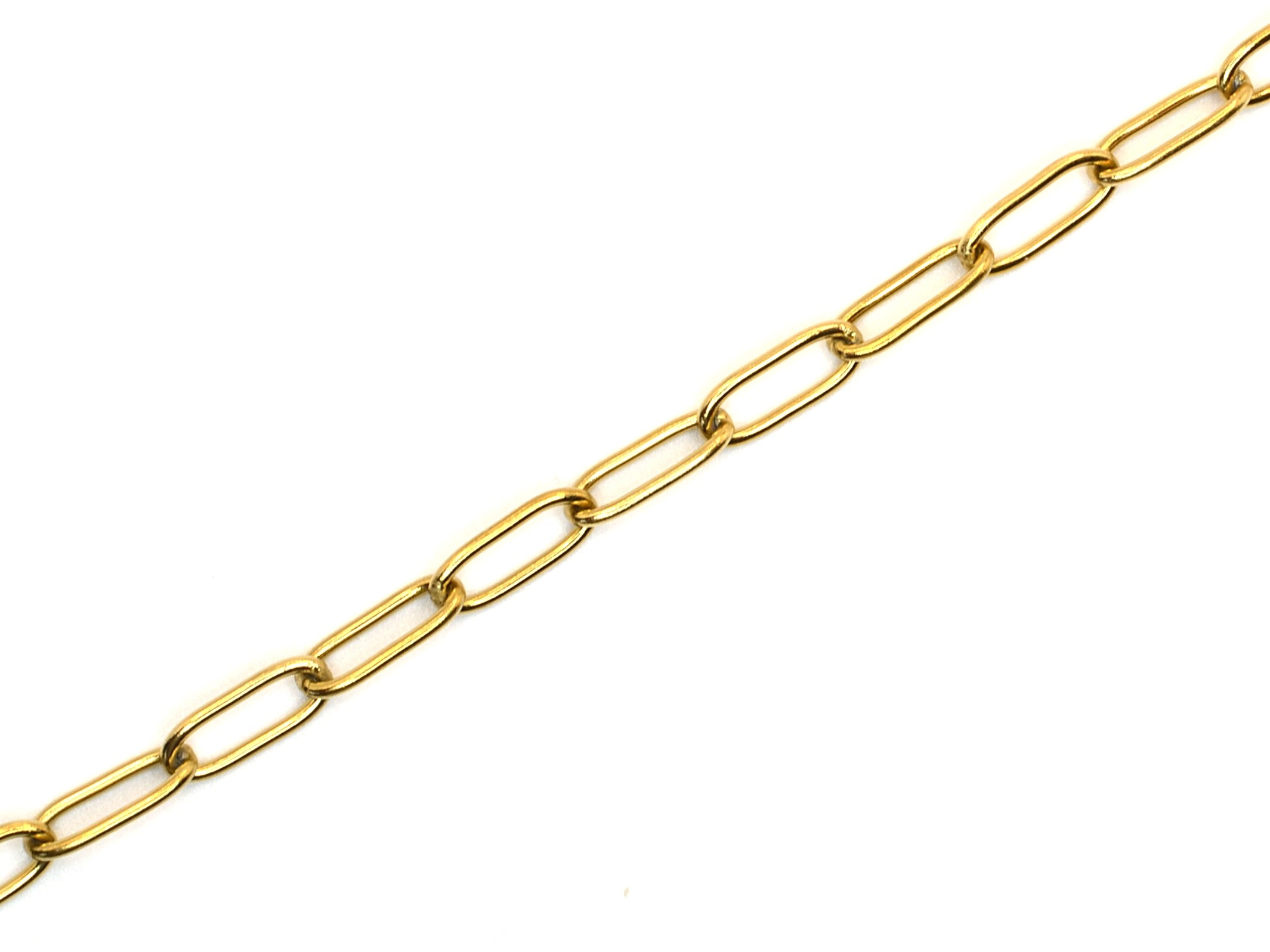 Halskette | 18K Gold - Paperclip - B 4mm - L 40+5cm - Damen