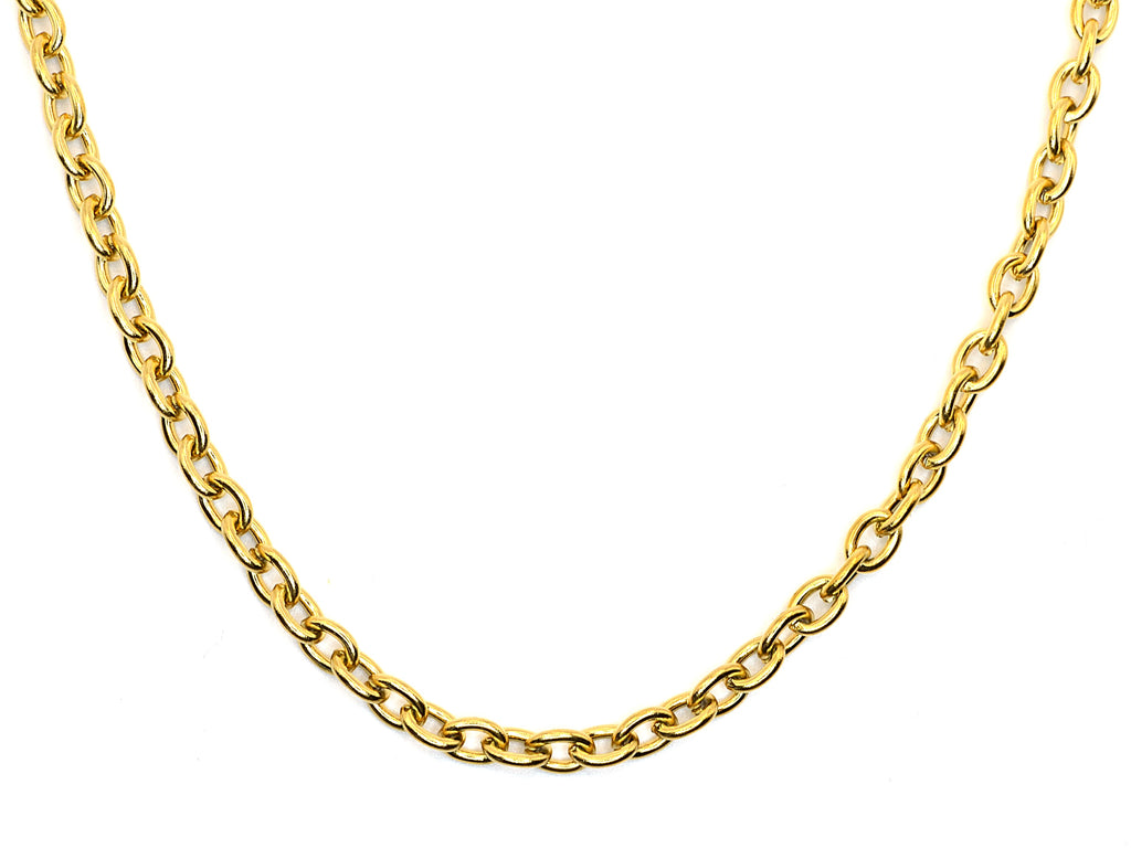 Halskette | 18K Gold - Ankerkette - B 5mm - L 40+5cm - Damen
