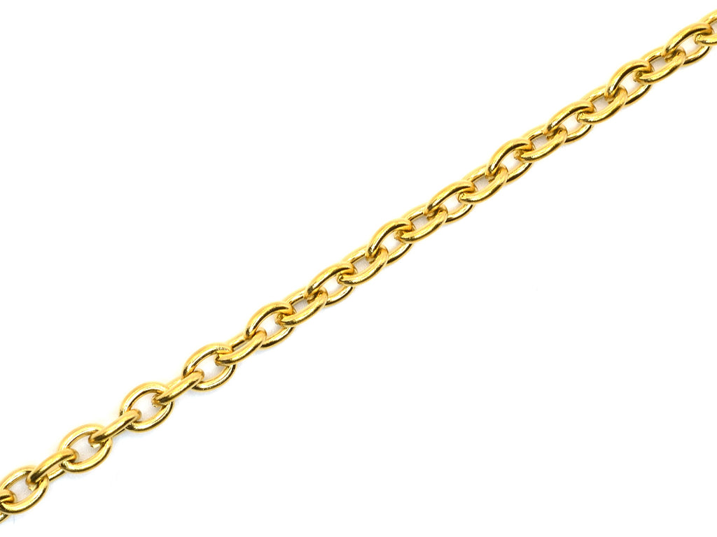 Halskette | 18K Gold - Ankerkette - B 5mm - L 40+5cm - Damen
