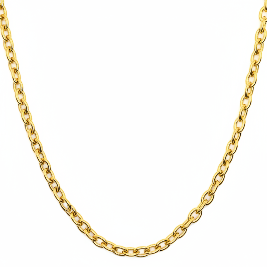 Necklace | 18K Gold - Anchor Chain - W 5mm - L 40+5cm - Women's