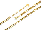Necklace | 18K Gold - Anchor Paperclip - W 5mm - L 40+5cm - Women's