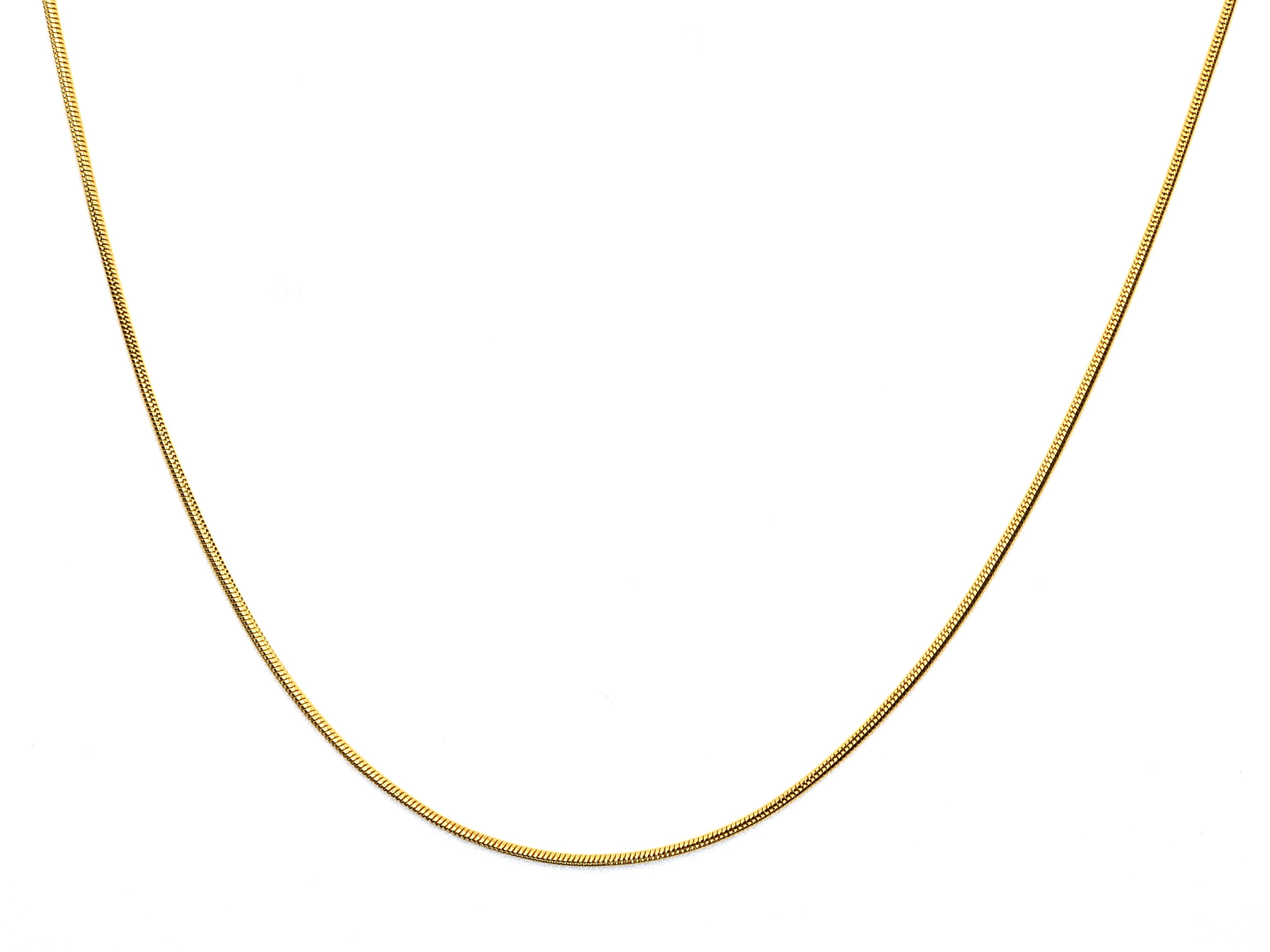 Halskette | 18K Gold - Schlangenkette - B 1mm - L 40+5cm - Damen