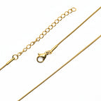 Necklace | 18K Gold - Snake Chain - W 1mm - L 40+5cm - Women