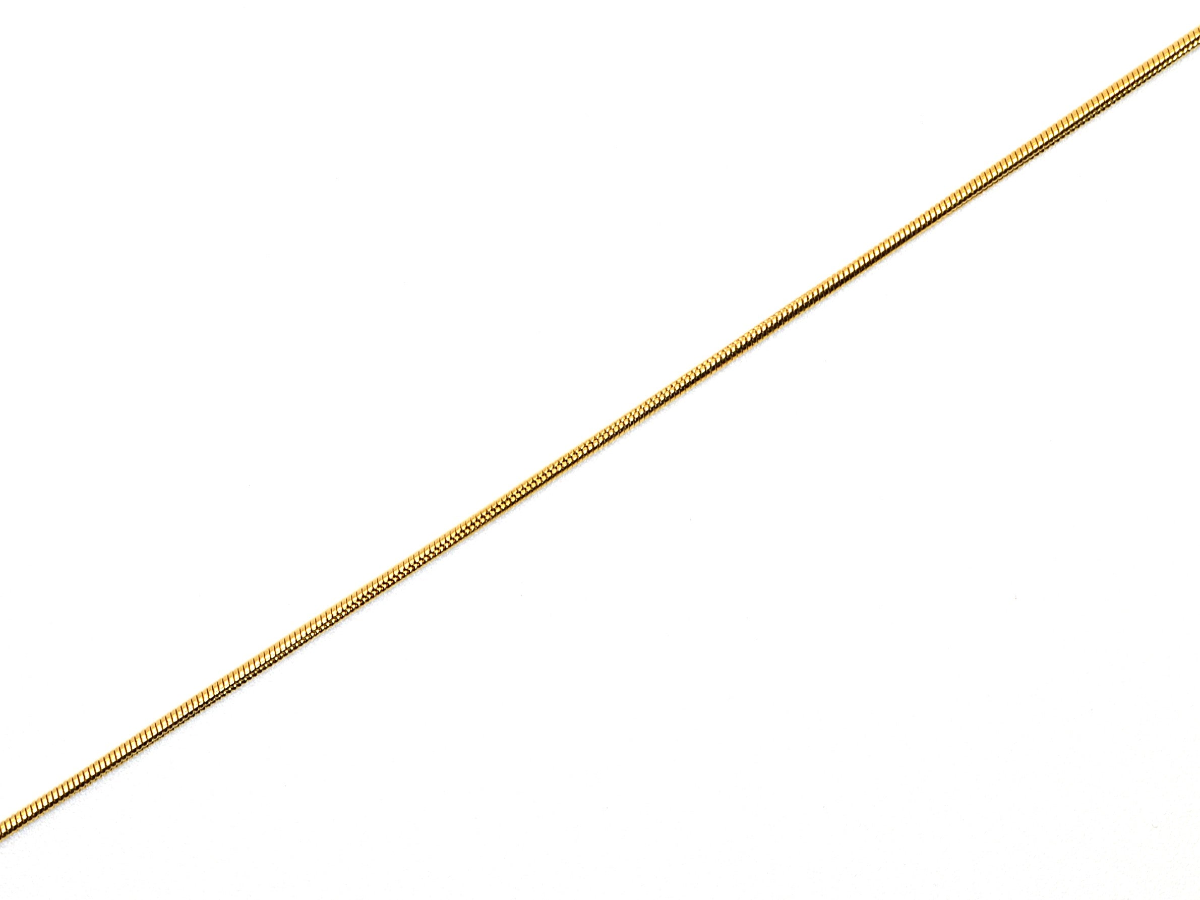 Halskette | 18K Gold - Schlangenkette - B 1mm - L 40+5cm - Damen