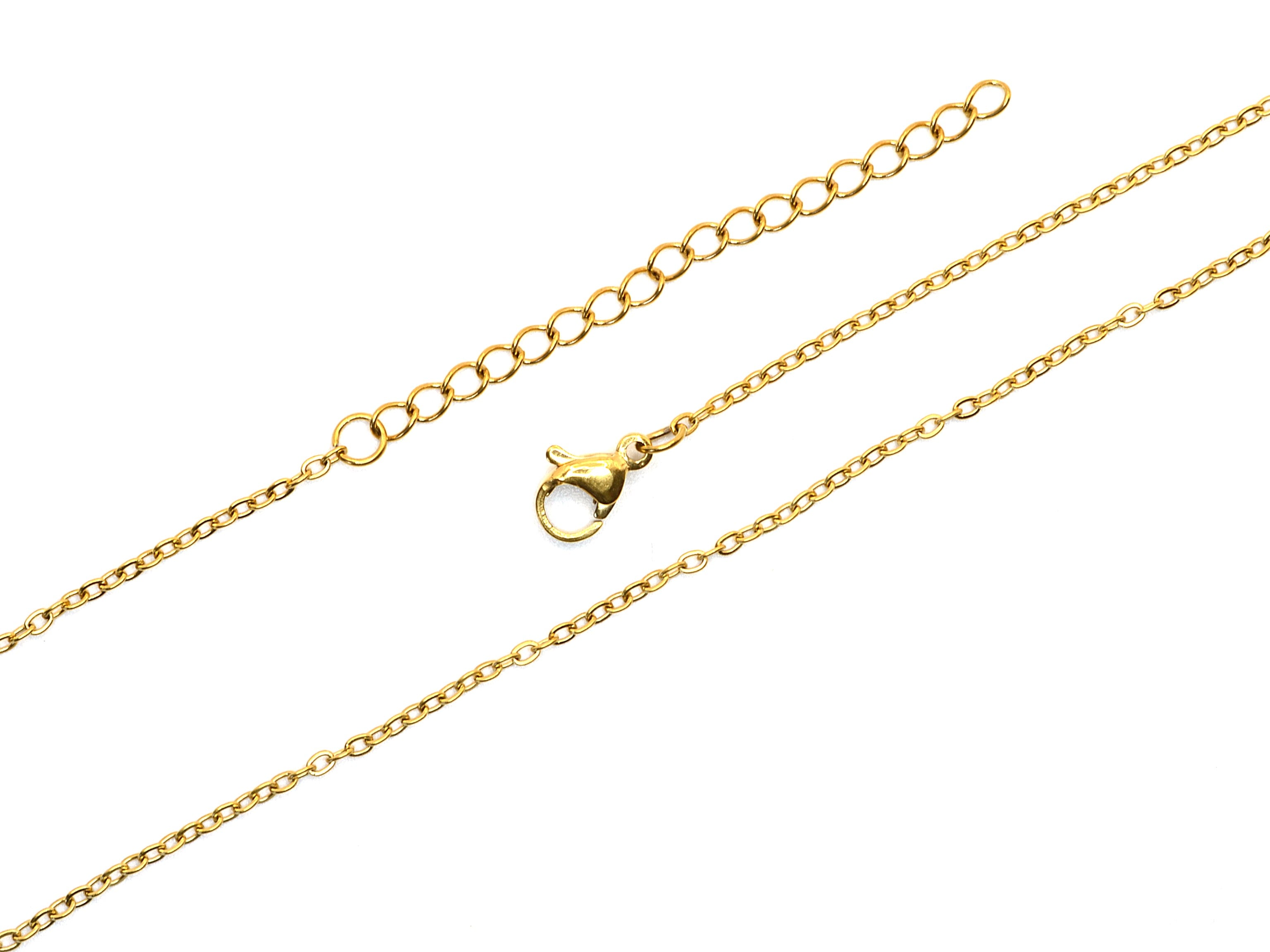 Halskette | 18K Gold - Ankerkette - B 2mm - L 40+5cm - Damen