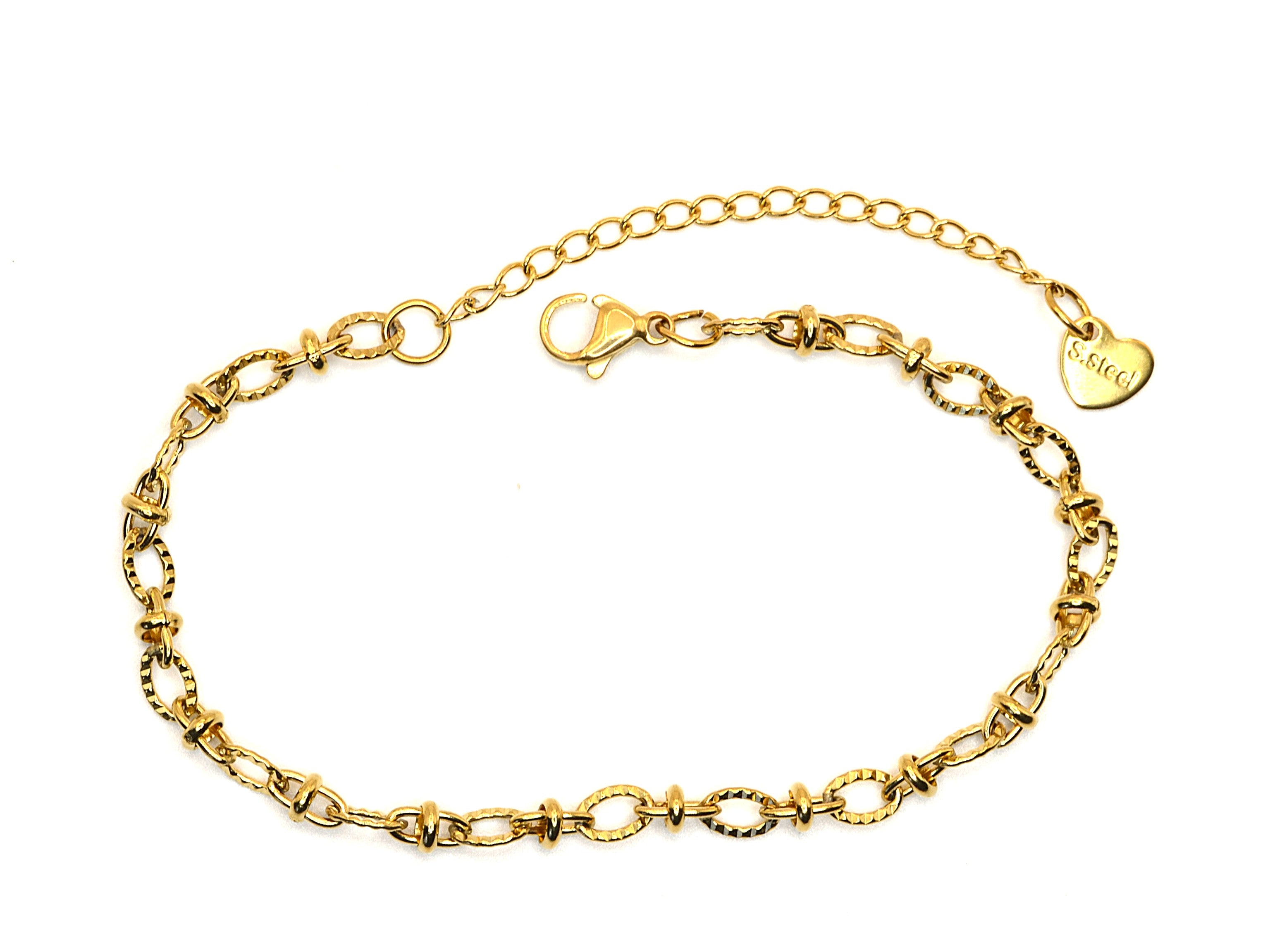 Armband | 18K Gold - Twisted-Wave - B 4mm - L 18+5cm - Damen
