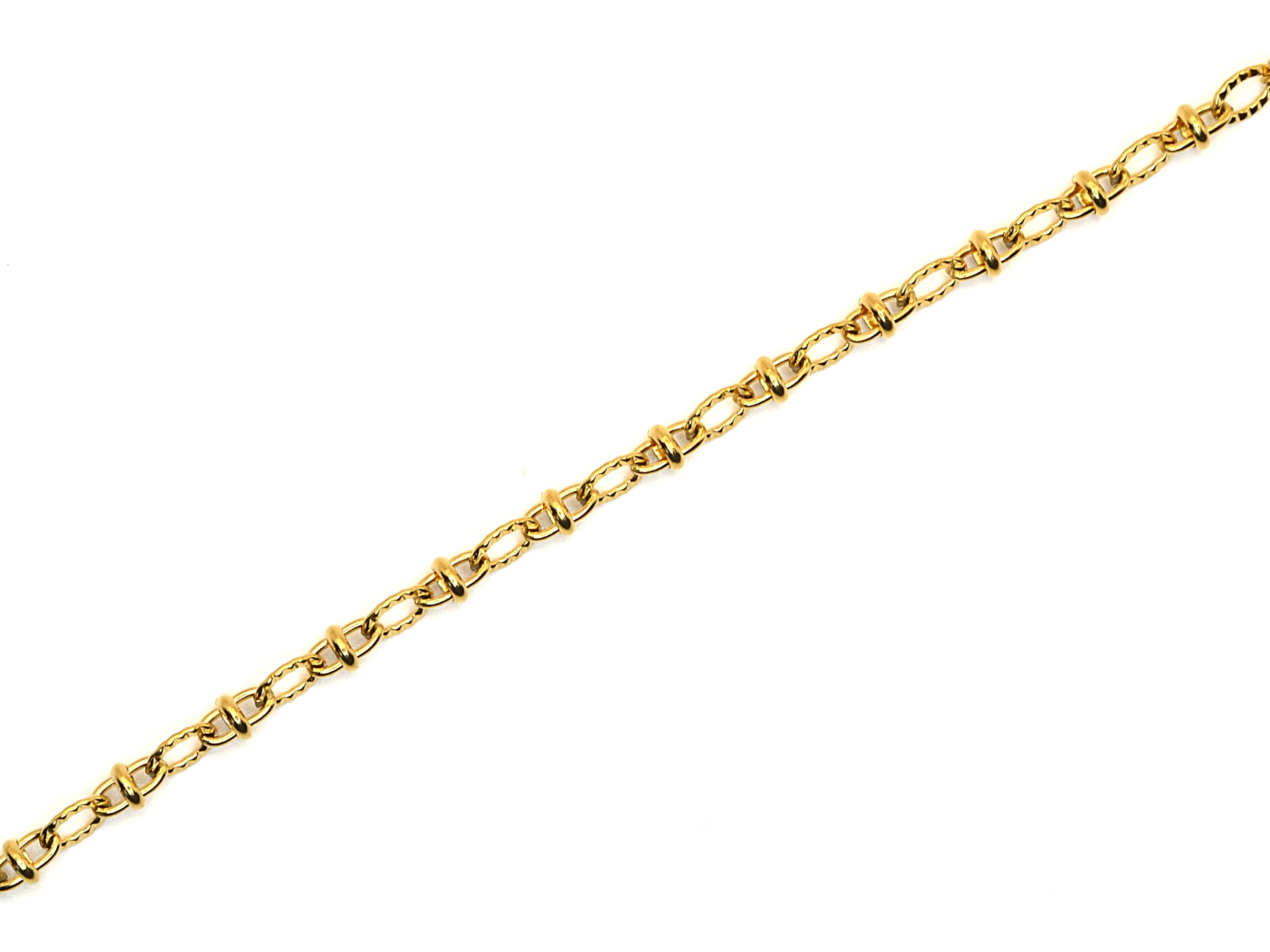 Armband | 18K Gold - Twisted-Wave - B 4mm - L 18+5cm - Damen