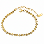 Bracelet | 18K Gold - Wheat Chain - W 4mm - L 17+5cm - Ladies