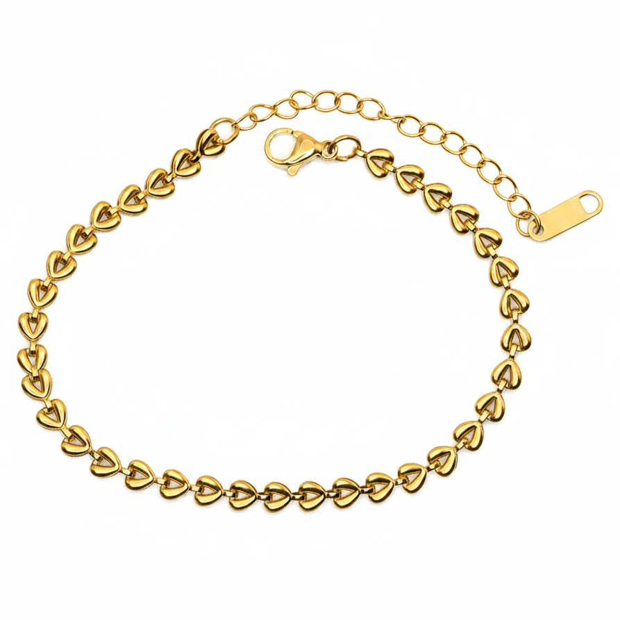 Armband | 18K Gold - Weizenähren - B 4mm - L 17+5cm - Damen