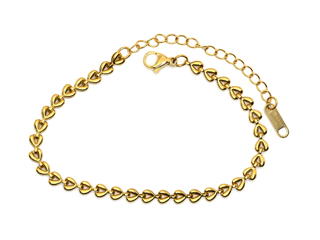 Bracelet | 18K Gold - Wheat Chain - W 4mm - L 17+5cm - Ladies