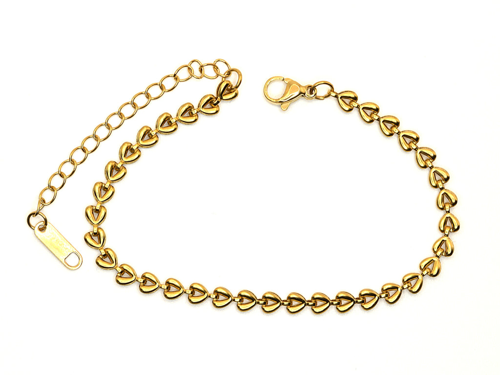Bracelet | 18K Gold - Wheat Chain - W 4mm - L 17+5cm - Ladies