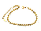 Bracelet | 18K Gold - Wheat Chain - W 4mm - L 17+5cm - Ladies