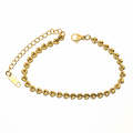 Bracelet | 18K Gold - Wheat Chain - W 4mm - L 17+5cm - Ladies